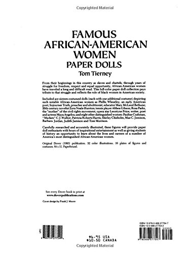 Famous African-American Women Paper Dolls