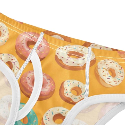 Wusikd Doughnuts Boys' Underwear Cotton Color Boys Briefs Soft Toddler Underwear 2T4