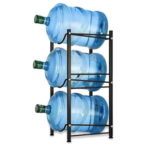 Image of ecofynd 3 Tier Water Dispenser Stand, Heavy Duty Water Cooler Storage Rack, 20 Litre Metal Bottle Holder for Home & Kitchen, Office, School, Hospitals, Restaurants
