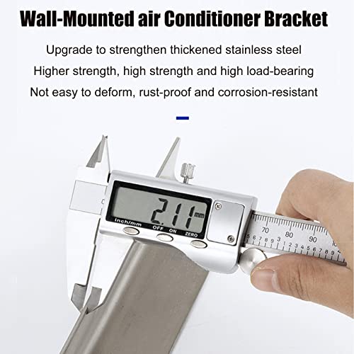 Soportes de acero inoxidable resistentes para un montaje seguro al aire libre de acondicionadores de aire y bombas de calor sin conductos
