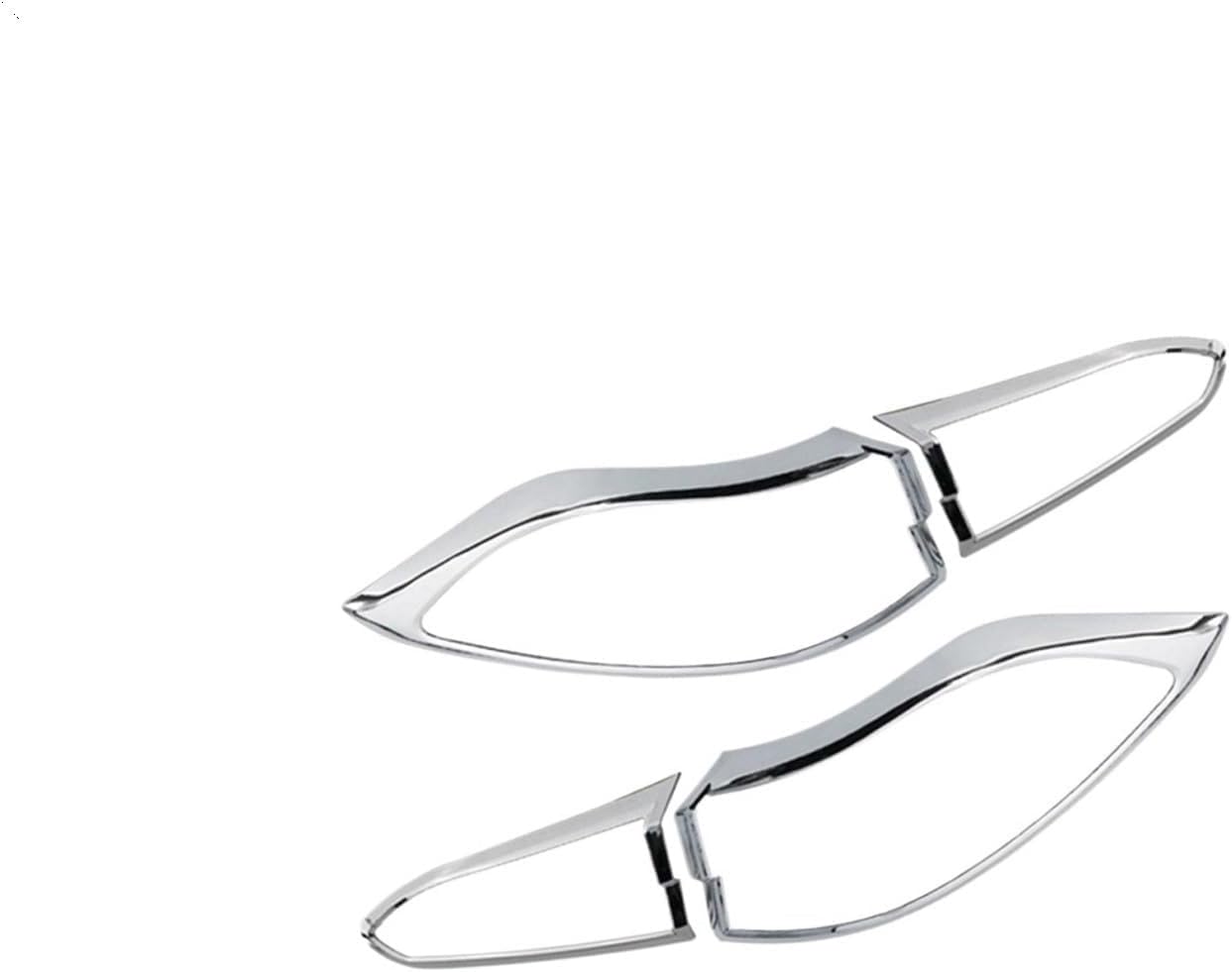 Compatible for Toyota Corolla Cross XG10 2021 2022 2023 2024 2025 ABS Car Taillight Lamp Decoration Frame Cover Rear Light Trim Stickers(Silver)