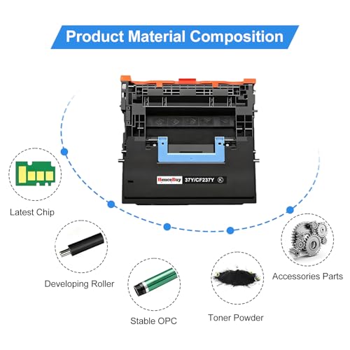Image of Compatible for HP 37Y Black Extra High-Yield Toner | 37Y CF237Y Black Toner Cartridge Work for Enterprise M608 M609 MFP M631 M632 M633 Series Printer