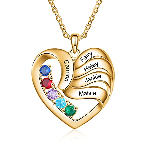 Collier personnalisé prénom pour femmes et filles, pendentif cœur en argent