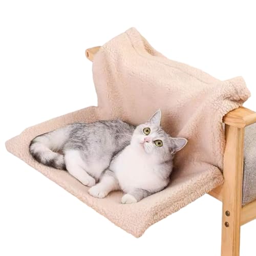 Jingshihaisu 猫 ベッド ハンモック ソファー 折り畳み式 L型 猫架床 軽量設計 四季対応 夏季 涼しい 簡単な組み立ておしゃれな猫マット 椅子 掛けベッドはんもっく猫用 室内用 室外用 (A,02)