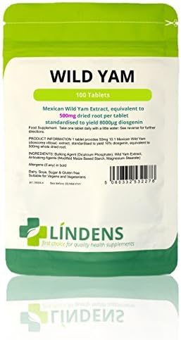 Lindens Wild Yam 500mg x 100 Tablets