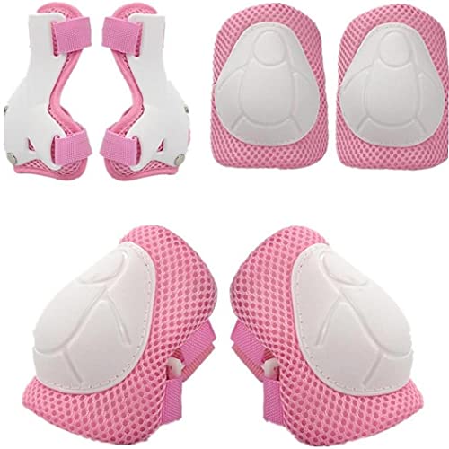 Kit de protección infantil con casco ajustable rodilleras y coderas para patinaje y bicicleta 7