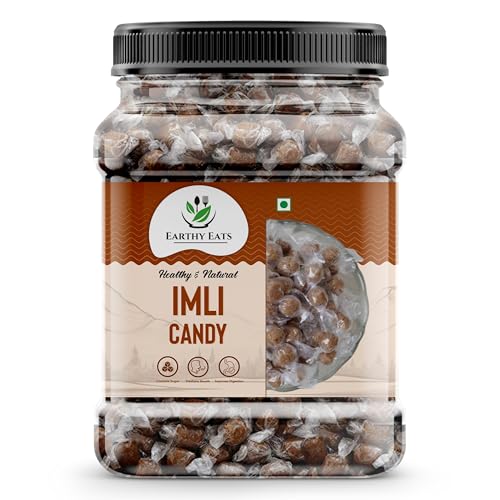 Image of Earthy Eats Imli Candy 1000 G| Sweet and Tangy Tamarind Treat | Authentic Indian Snack | Flavorful Bite-Sized Candy for Kids and Adults | Ideal for Home, Office or Travel