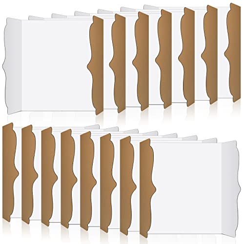 Tableau d'affichage à trois volets Censen blanc en carton ondulé lot de 30