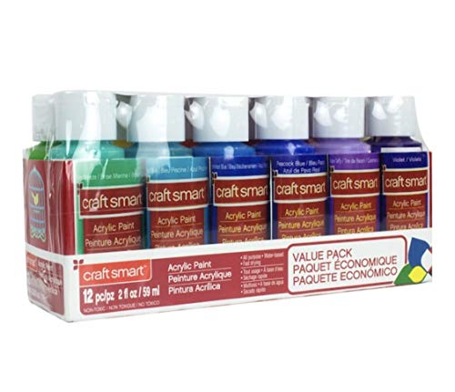 Craftsmart Acrylic Paint Value Pack (12 Pack) - Brights