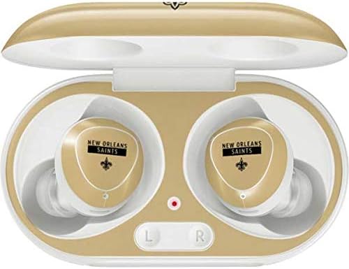 Skinit Decal Audio Skin Compatible with Samsung Galaxy Buds+ - Officially Licensed NFL New Orleans Saints Gold Performance Series Design