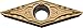 KYOCERA VBMT222VF CA510 Turning Insert for Steel, CA510 Grade, Carbide, VF Chip Breaker, VBMT, 0.031" Corner Radius, Neutral, 0.2500" IC, TiCN/Al2O3/TiN