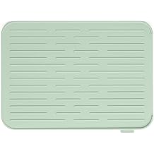 Brabantia - Sinkside Silicone Dish Drying Mat with Rim - Kitchen Accessory - Dishwasher Safe - Foldable - Easy to Clean - Sink Mat for Airdrying Washing Up - Rack Drainer - Jade Green - 33 x 44 x 1 cm