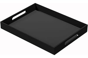 NIUBEE Coffee Bar Tray for Countertop - A spill-proof modern serving tray...
