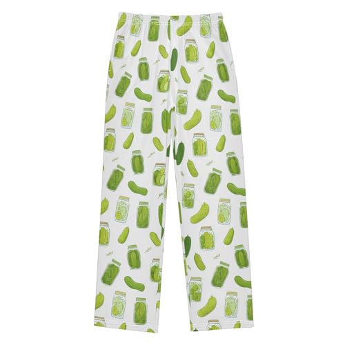 Pajama Bottoms, Cartoon Cucumber Pickles Pajamas Pant Sleep Long Pants Lounge Wear Sleepwear Pjs