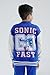 SEGA Sonic The Hedgehog Little Boys Fleece Bomber Jacket and Jogger Pants Blue 4