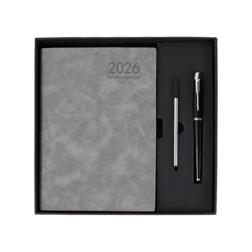 Planificador de trabajo, cuaderno de calendario 2026, organizador de trabajo, cuaderno A5, tapa dura, agenda para 12 meses, para estudiantes, profesores y adultos