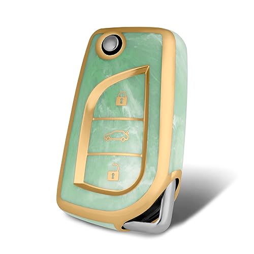 Coque de clé compatible Toyota motif jade : emportez votre style de la Corolla au RAV4