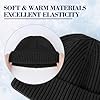 Beanie Hat Men - Fisherman Beanie Trawler Beanie Knitted Cuffed Winter Warm Hat Skullcap Gifts for Men UK (UK, Alpha, One Size, Black) #4