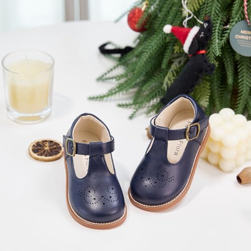 Image of Felix & Flora Toddler Girl Mary Jane Dress Shoes - School Oxford Flats for Girl Party Shoes.