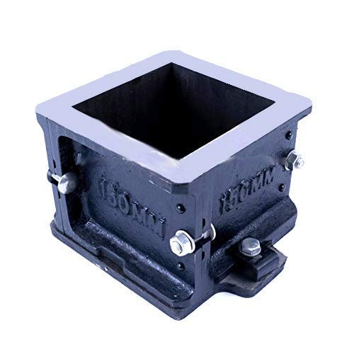 Concrete Cast Iron Cube Mould – Non ISI – Perfect Casting – Oiled Surface for long life – Heavily Packed for Complete Safety In Transportation - 150x150x150mm (Regular 7 Kgs, 1 Pc.)