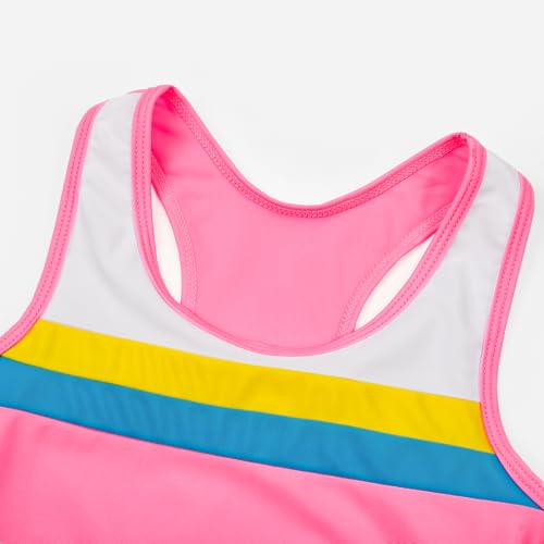 Image of Uhnice Girls Swimsuit Two Piece Tankini Swimwear with Boyshort