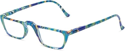 Miniatura 1 de Pink Ribbon Shades The Caribbean Tropical Half Moon Rim Lectores Gafas de lectura transparentes Tramposos