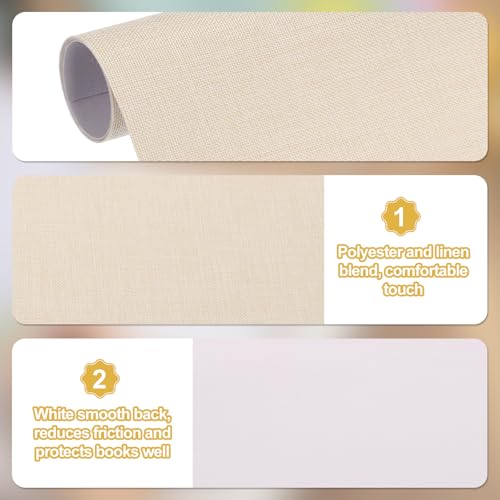 PATIKIL 14\x10\ Buchbindetuch, 8 Stück Buchumschlag Buchbindetuch Buchbindetuch für Buchbinden Buchkunst Nähen DIY Handwerk, Schwarz/Grau/Braun/Beige