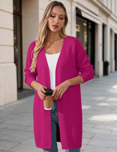 Image of Libsorge Womens Valentine Heart Cardigan Sweater 2026 Valentines Day Trendy Cute Oversized Long Sleeve Cardigans