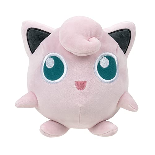 BANDAI - Pokémon – Peluche Redondo (Jigglypuff) – Peluche de 20 cm Totalmente Suave – JW98140