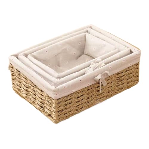 Brotkorb Servierkorb - Natürlicher Rattan Brotkorb - Handgeflochtener...