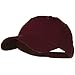 OTTO Solid Cotton Twill Low Profile Strap Cap - Maroon