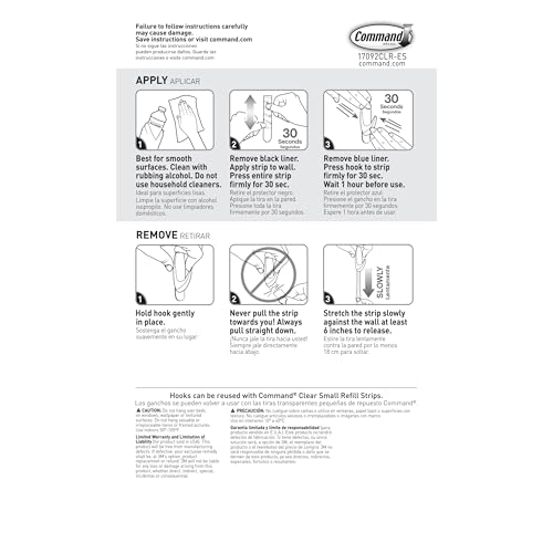Command Small Clear Oval Hooks, Indoor Use, 2-Hooks, 4-Strips, Decorate Damage-Free - image 9