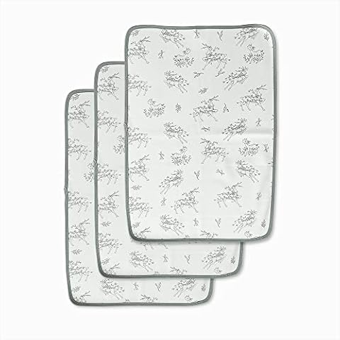 3 Pack Baby Changing Pad Washable Diaper Changing Mat Waterproof Changing Pad Liners (50*70cm) Cover