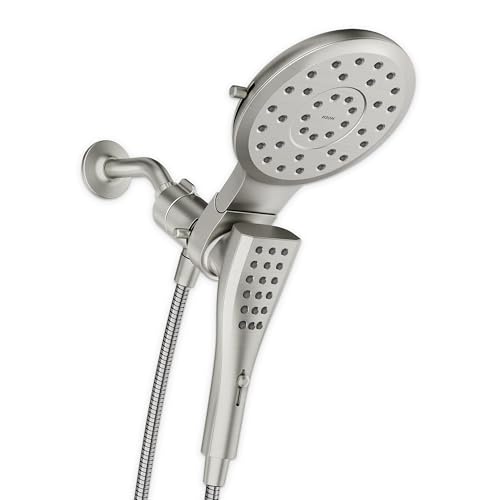 Moen Verso Spot Resist Nickel Round Rain Shower Head and Detachable Handshower Combination with...