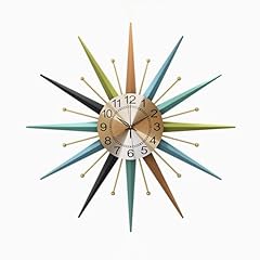 22 Inch Mid Century Style Metal Crystal Wall Clock, Star Shaped Silent Decorative Wall Clock 22 Inch Mid Century Style Metal Crystal Wall Clock, Star Shaped Silent Decorative Wall Clock review