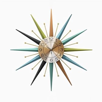 Retro Starburst Wall Clocks product image