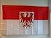 Flaga Brandenburgii w skali ok. 80 x 130 cm z 2 metalowymi wkładkami od profimaterial