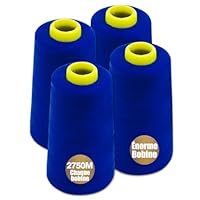 Lot 4 Cônes Fil Polyester Terre Cuite 5000Y - Pour Machine à Coudre Et Surjeteuse