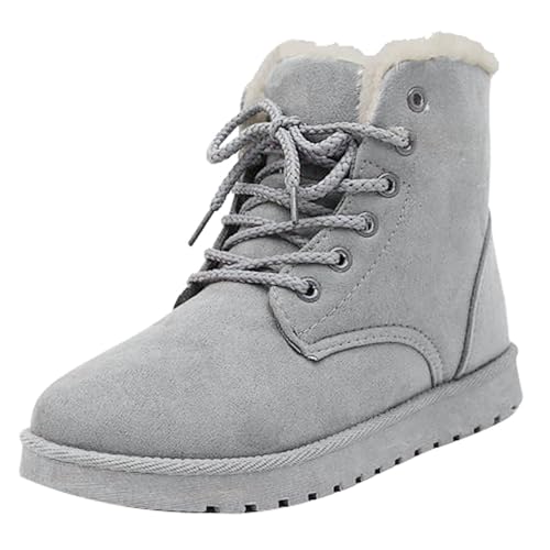 Chaussures de randonnée hivernale et après-ski en cuir synthétique doublé pour la montagne