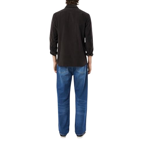 Lacoste Men's 5 Pocket Straight Cut Indigo Jeans, Washed DEEP Medium, 32/323