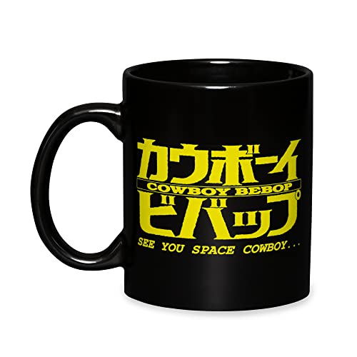Cowboy Bebop Heat Reactive Ceramic Coffee Mug Anime Spike Spiegel See You Cowboy Color Changing Coffee Mug Black 14OZ
