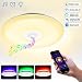 Produktbild Deckenleuchte mit Bluetooth Lautsprecher WLAN Fernbedienung Sprachsteuerung Wohnzimmer Deckenleuchte 36W LED RGB Rhythmus mit Musik Synchronisieren Schlafzimmer Deckenlampe dimmbar