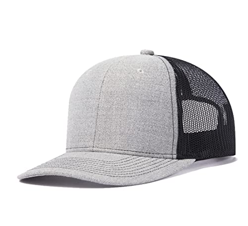 Image of Quanhaigou Trucker Hat - Mesh Snap Back - Unisex Adjustable Baseball Cap - Outdoor Hats for Men Women