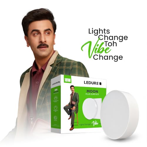 Image of LEDURE 18W LED Surface Light|Energy Efficient LED Downlight|CoolWhite Pack-20