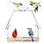 WENMIXER Large Window Bird Feeder with 2 Strong Suction Cups & 2 Non-Marking Adhesive Hooks, Clear View Bird Watching Gift for Bird Lovers & Cats, Bird House-Shaped Design Decor