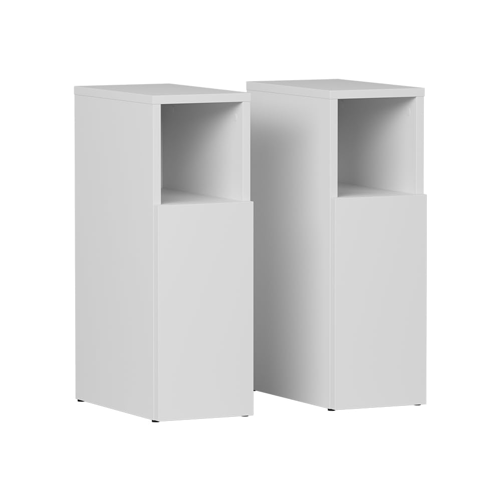 Vicco Table de Nuit Enton Blanc