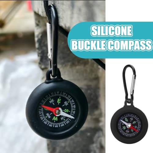 GXGM 5 Stück Kompass, Multi-Farbe Kinder Mini Kompass Mini Überleben mit Tragbar Karabinerhaken, Kinder Outdoor, für Outdoor Führer Kindergeschenke – Bild 5