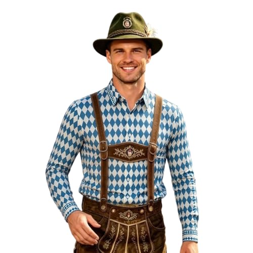Camiseta tradicional para hombre cómoda blusa a cuadros informal