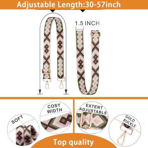 Image of S-Jacorry Purse Strap Replacement Crossbody Wide Shoulder Strap Adjustable Canvas Straps Handbag Strap Replacement Belts