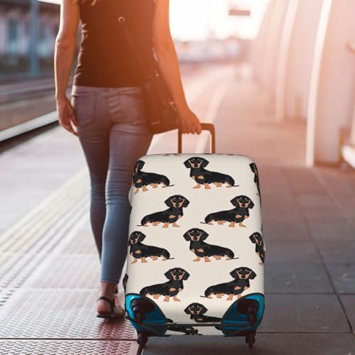 Housse de valise polyester blanche taille S protection bagage chien